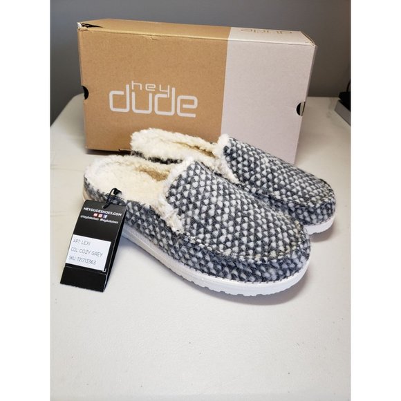 Hey Dude Shoes - Hey Dude Lexi Cozy Grey Women's Size 8.